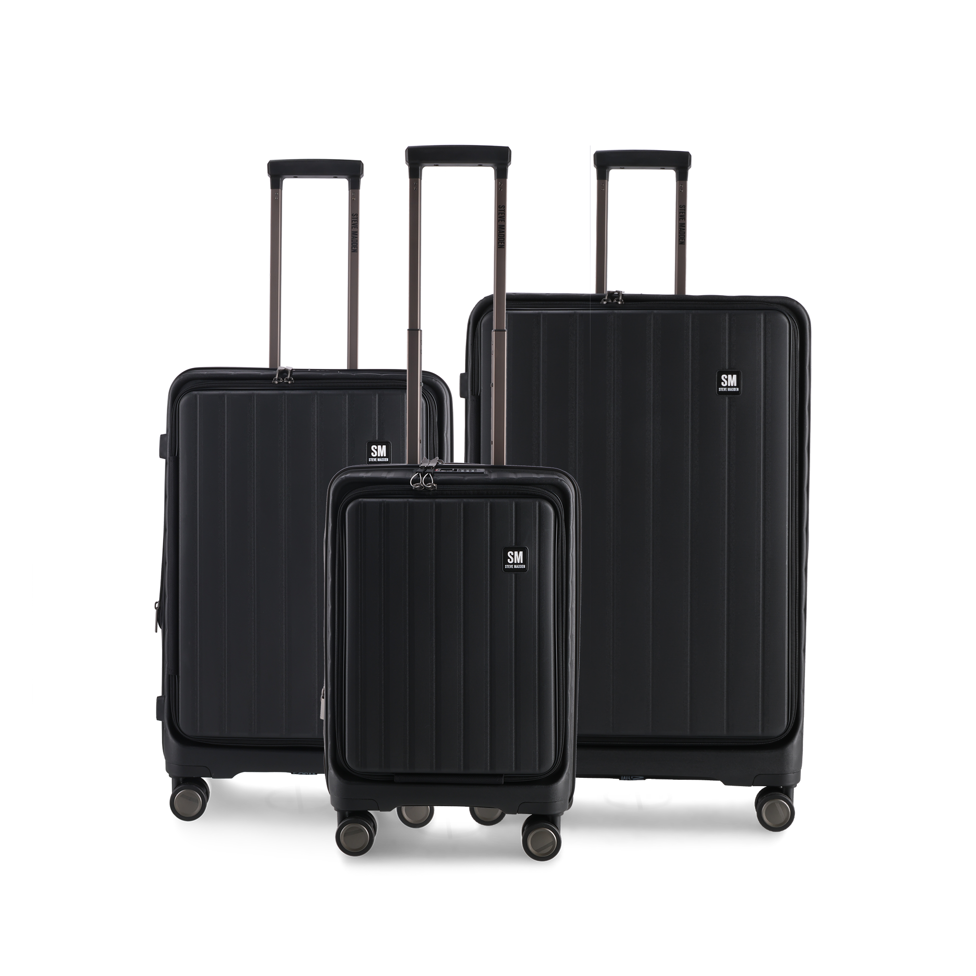 MANHATTAN JET SET BLACK LUGGAGE - MEDIUM 64cm