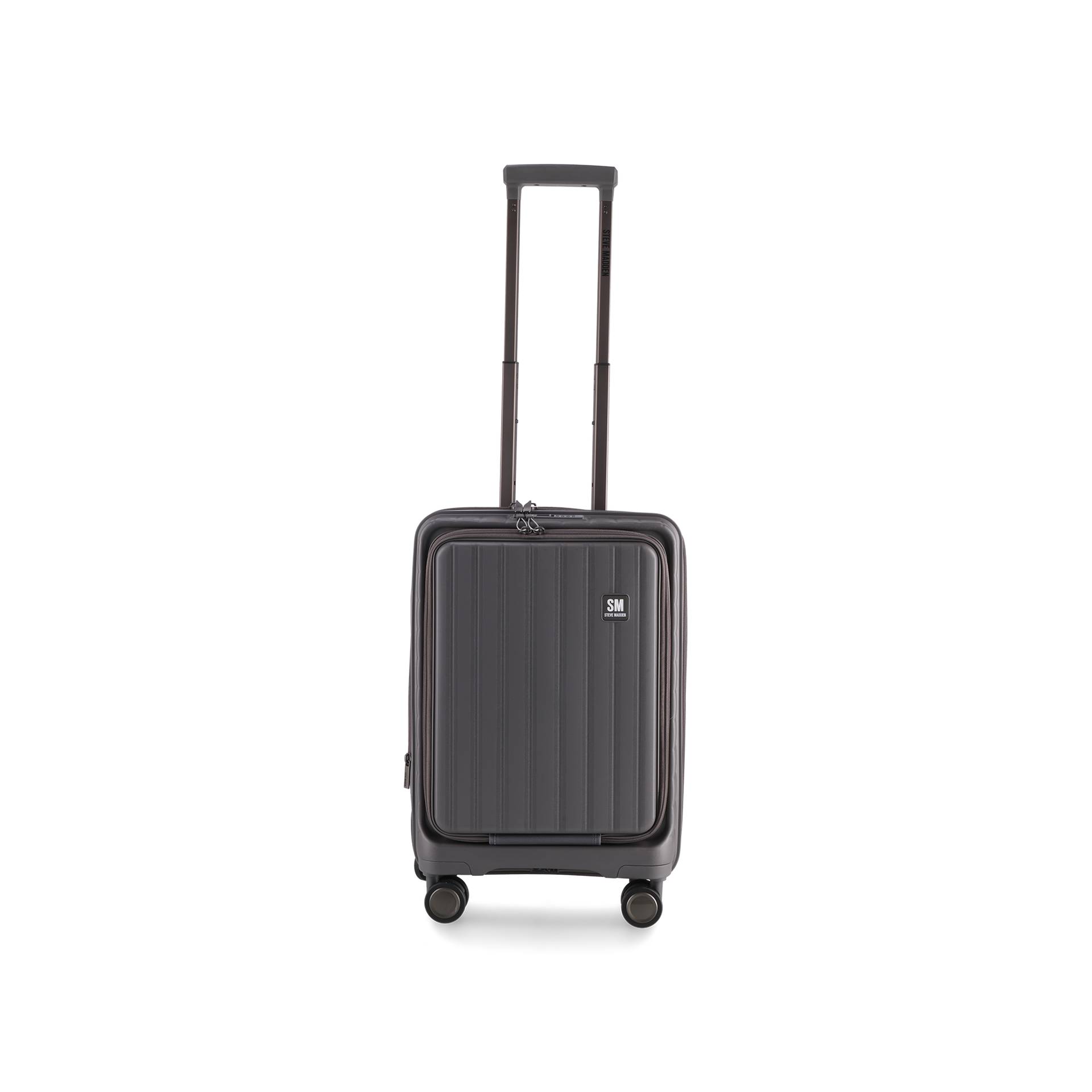 MANHATTAN JET SET GREY LUGGAGE - CARRY ON 54cm – Steve Madden