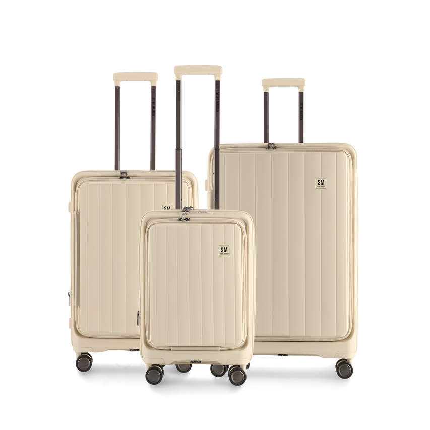 MANHATTAN JET SET CREAM LUGGAGE - MEDIUM 64cm