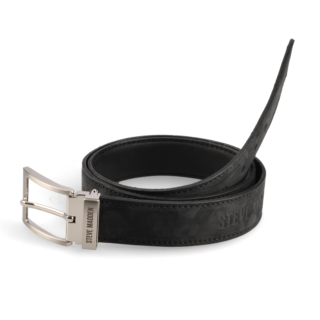 RYAN BLACK EMBOSSED REVERSIBLE BELT