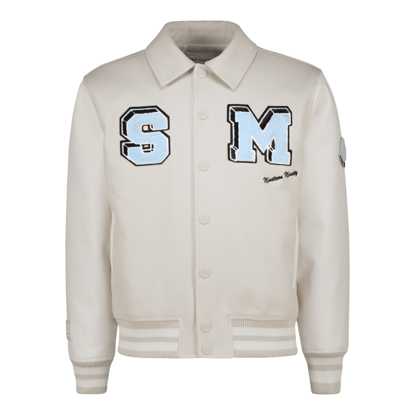 JETT CREAM BASEBALL JACKET