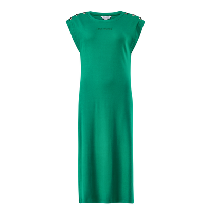 ELLE EMERALD TUNIC MIDI DRESS WITH POPPERS