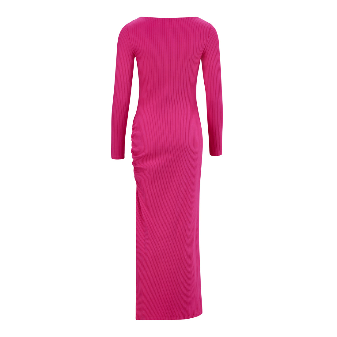 ARIELLA PINK BOATNECK MAXI BODYCON DRESS