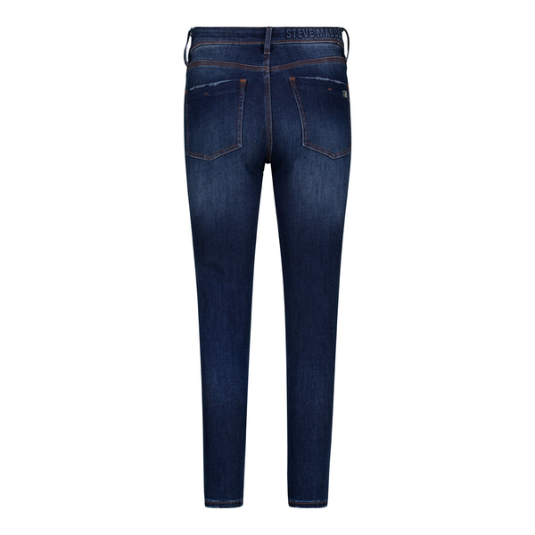 EVA CURVY DARK BLUE WASH