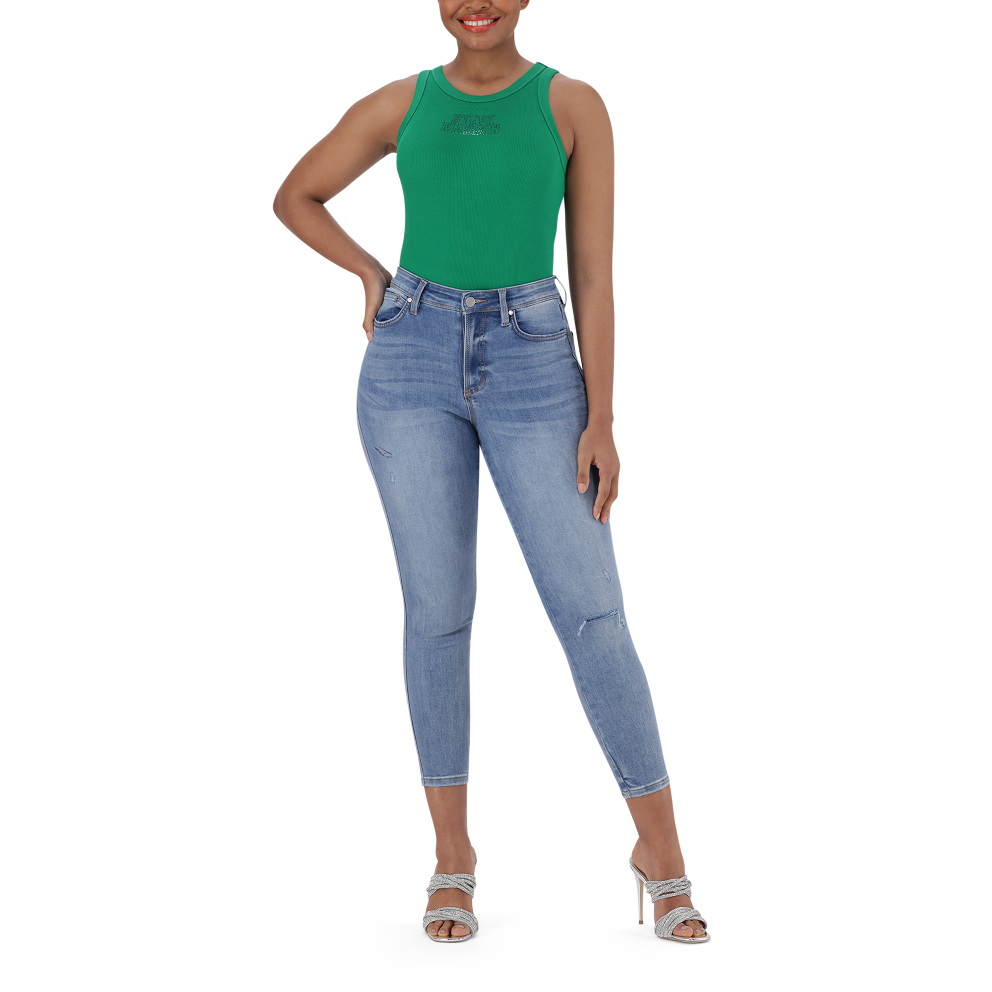 EVA MID WASH SKINNY