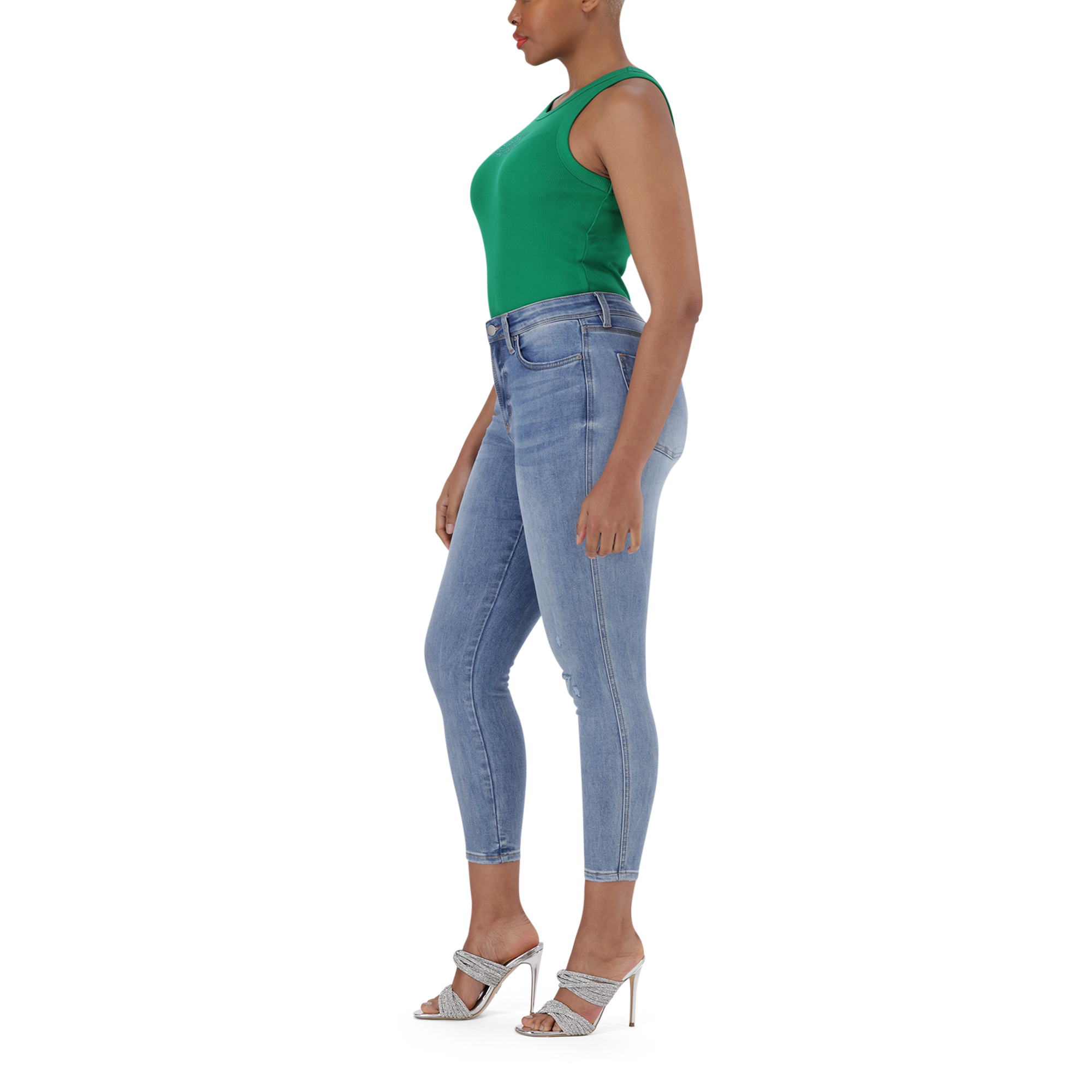 EVA MID WASH SKINNY