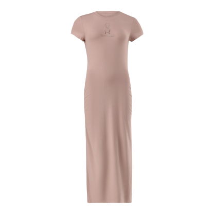 MYLIA TAUPE BODYCON MIDI DRESS