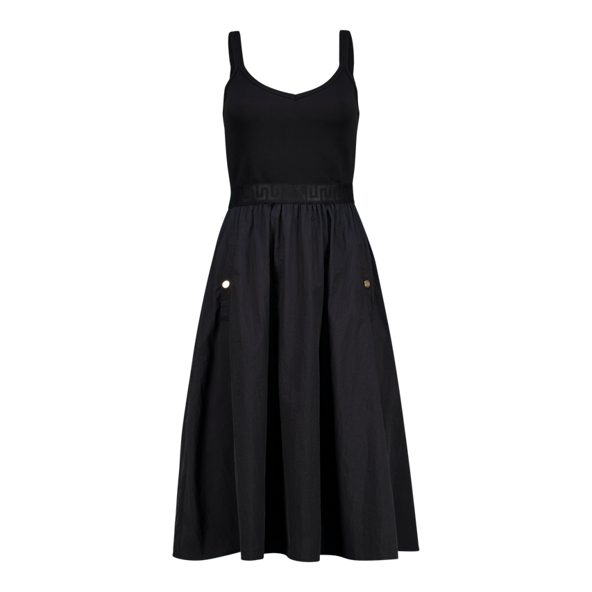 ZORA BLACK BALLERINA MIDI DRESS