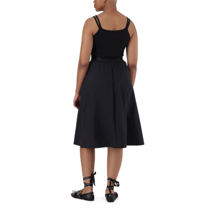 ZORA BLACK BALLERINA MIDI DRESS