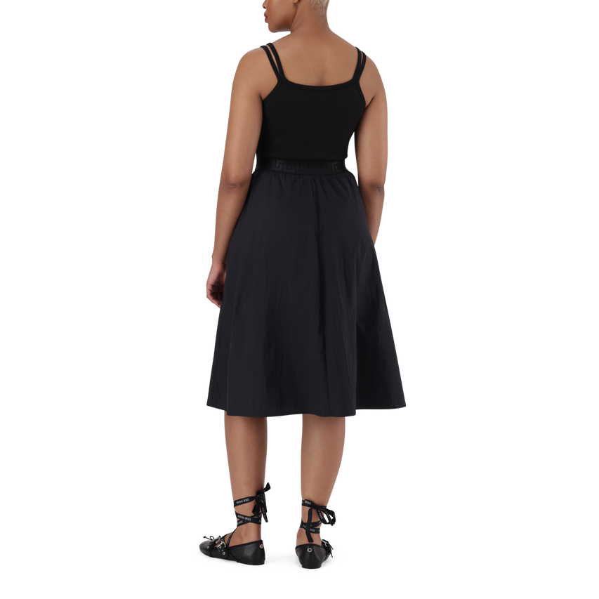 ZORA BLACK BALLERINA MIDI DRESS