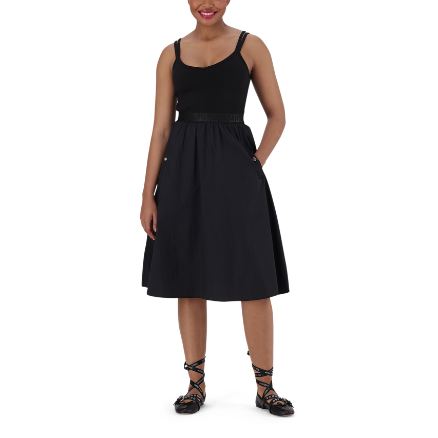 ZORA BLACK BALLERINA MIDI DRESS