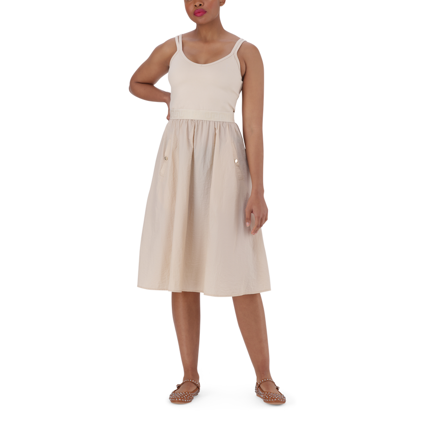 ZORA STONE BALLERINA MIDI DRESS