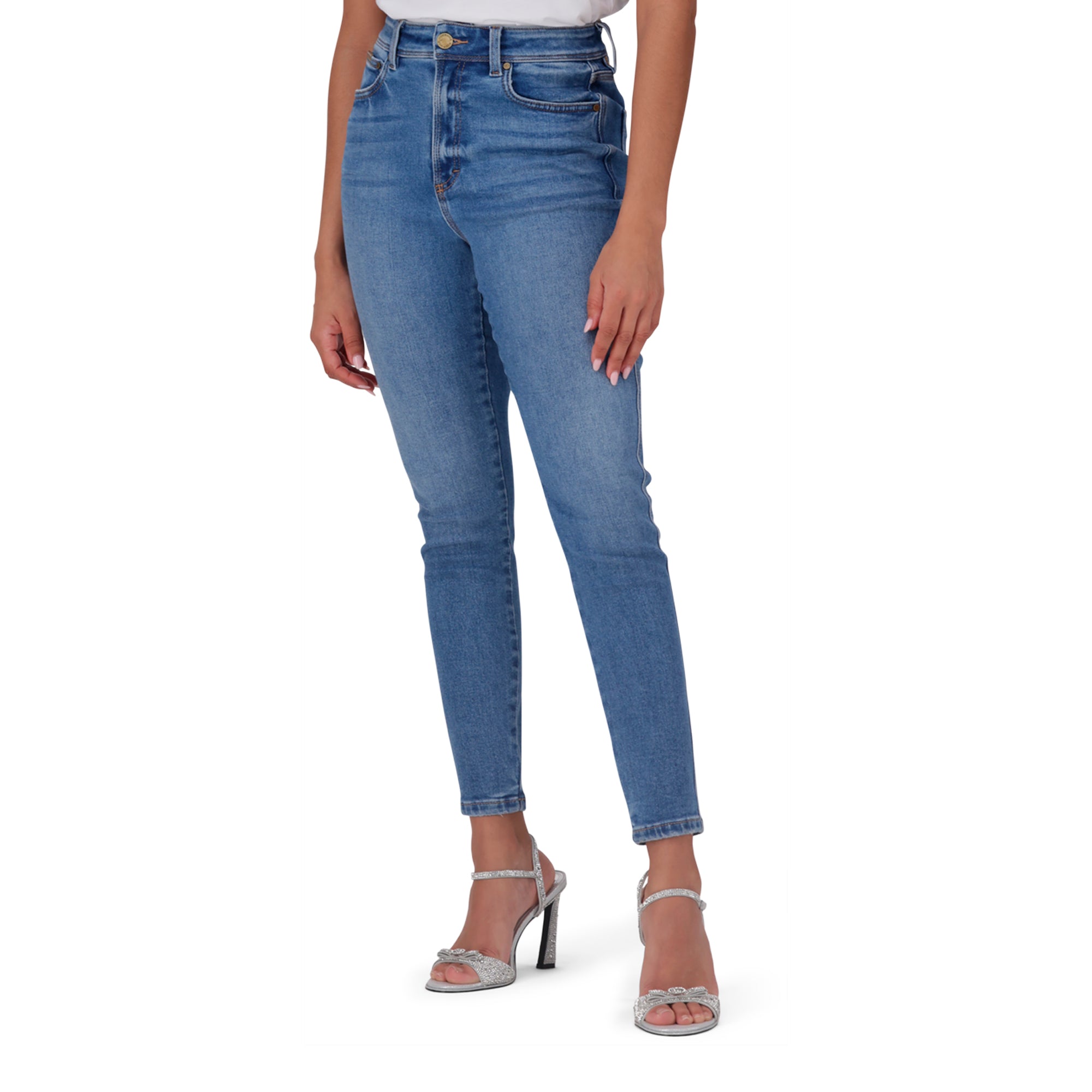ZOE CONTOUR CURVY MID WASH SKINNY