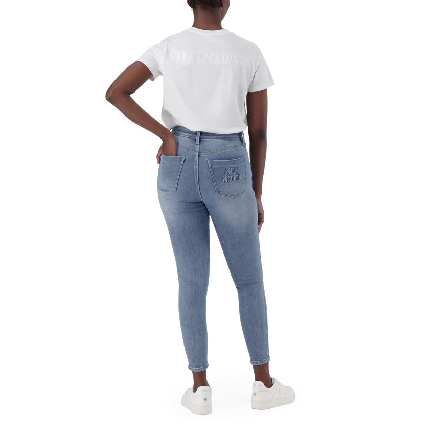 ZOE CONTOUR CURVY MID WASH SKINNY