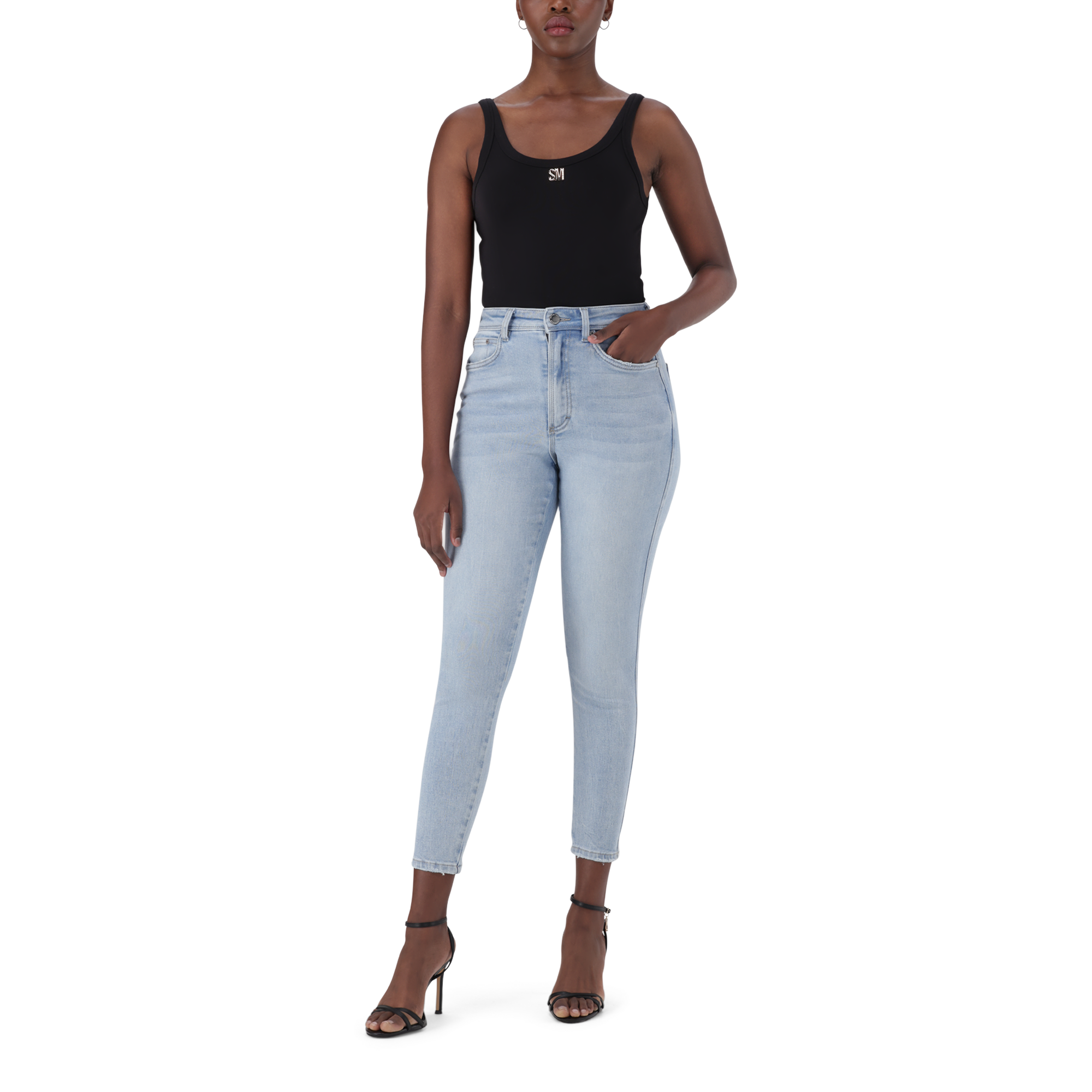 ZOE CONTOUR CURVY LIGHT WASH SKINNY
