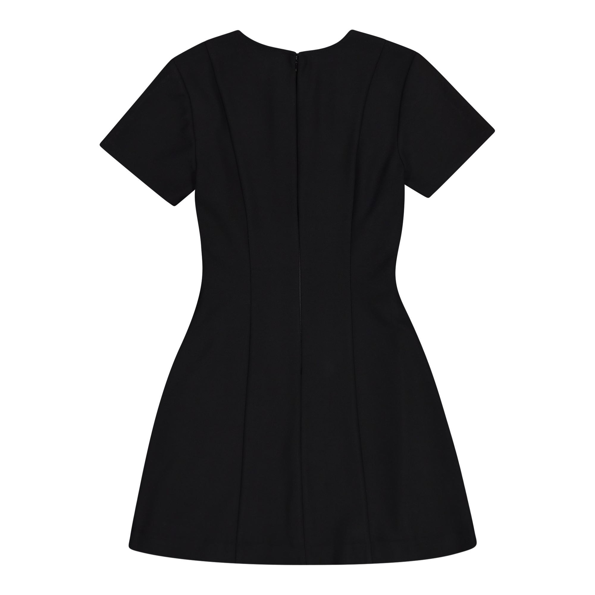 MAYA BLACK SHORT DRESS WITH BUCKLES