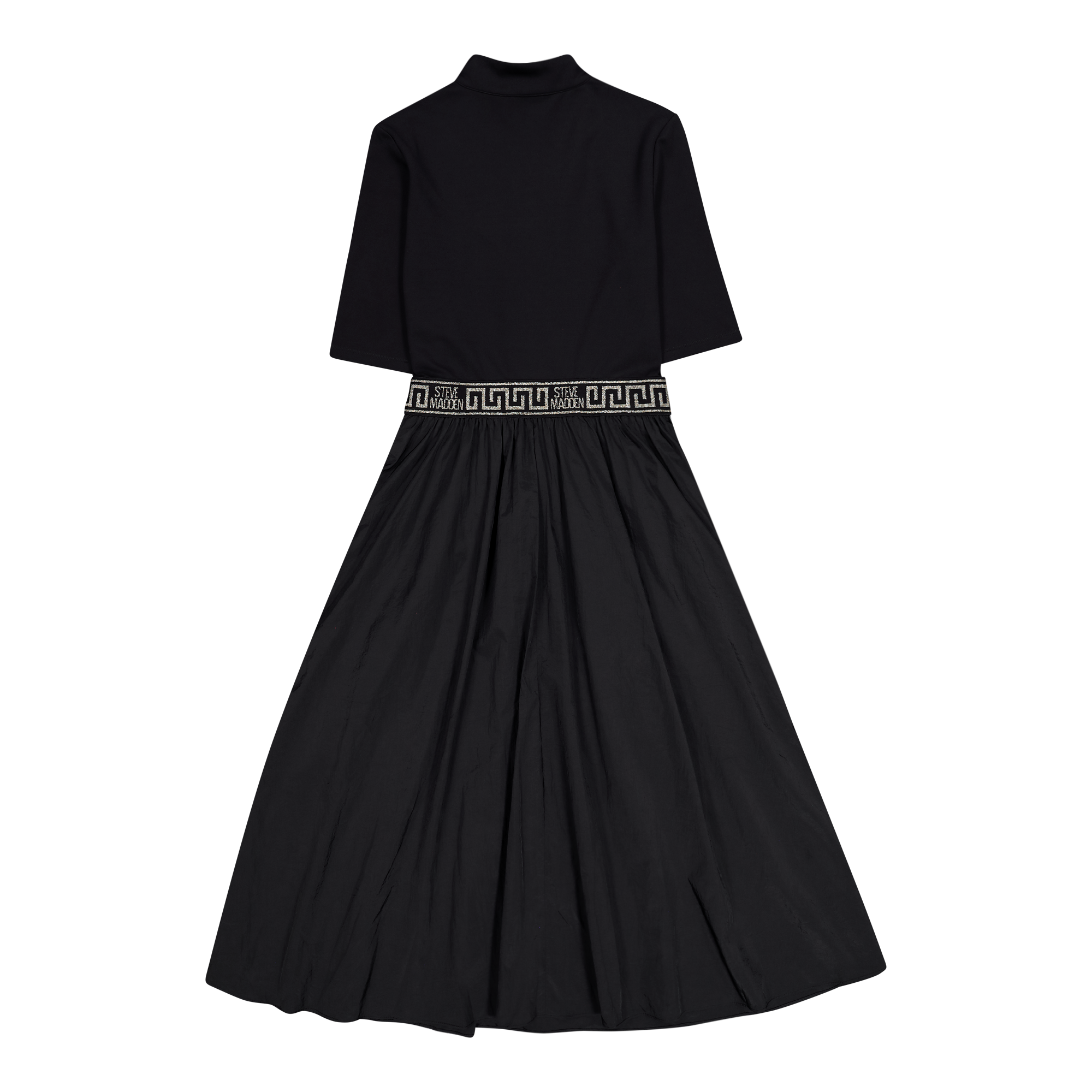 INDIA BLACK FIT & FLARE 1/4 ZIP MIDI DRESS Steve Madden South Africa INDIA BLACK FIT & FLARE 1/4 ZIP MIDI DRESS Steve Madden South Africa
