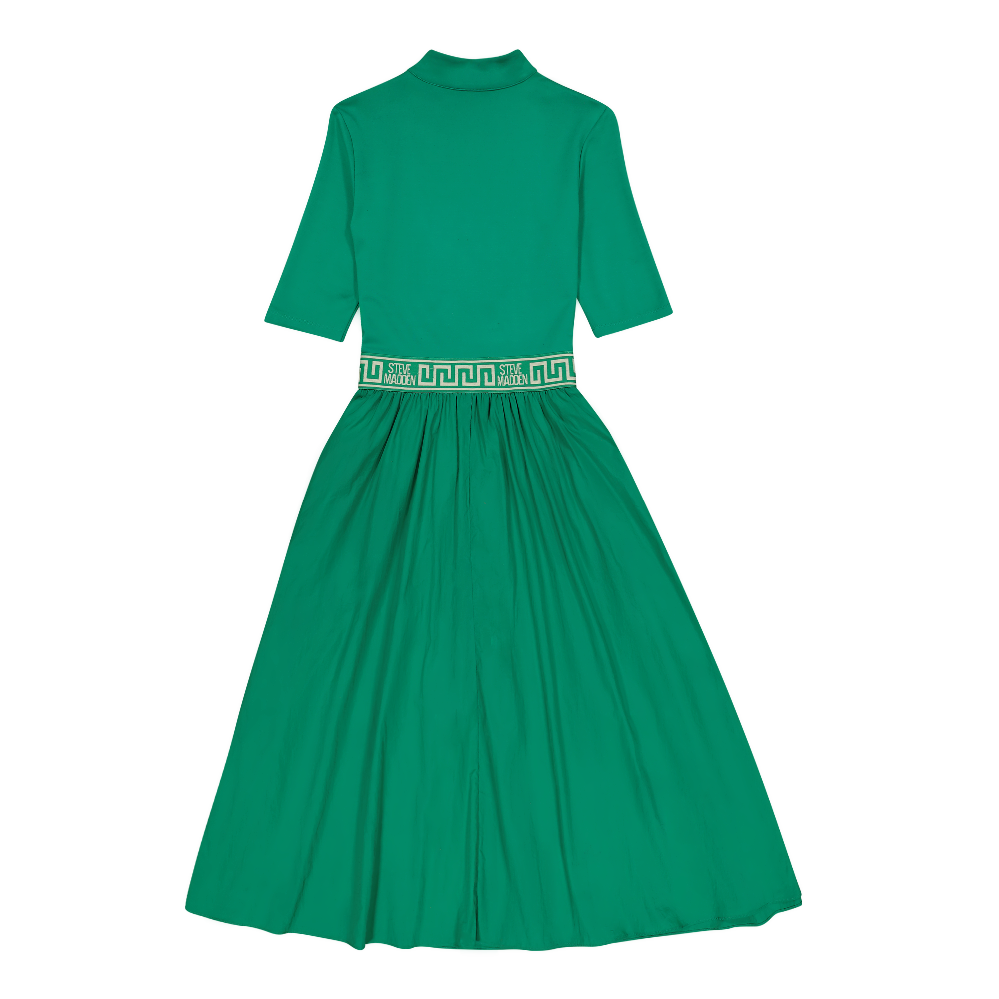 INDIA EMERALD FIT & FLARE 1/4 ZIP MIDI DRESS – Steve Madden South Africa