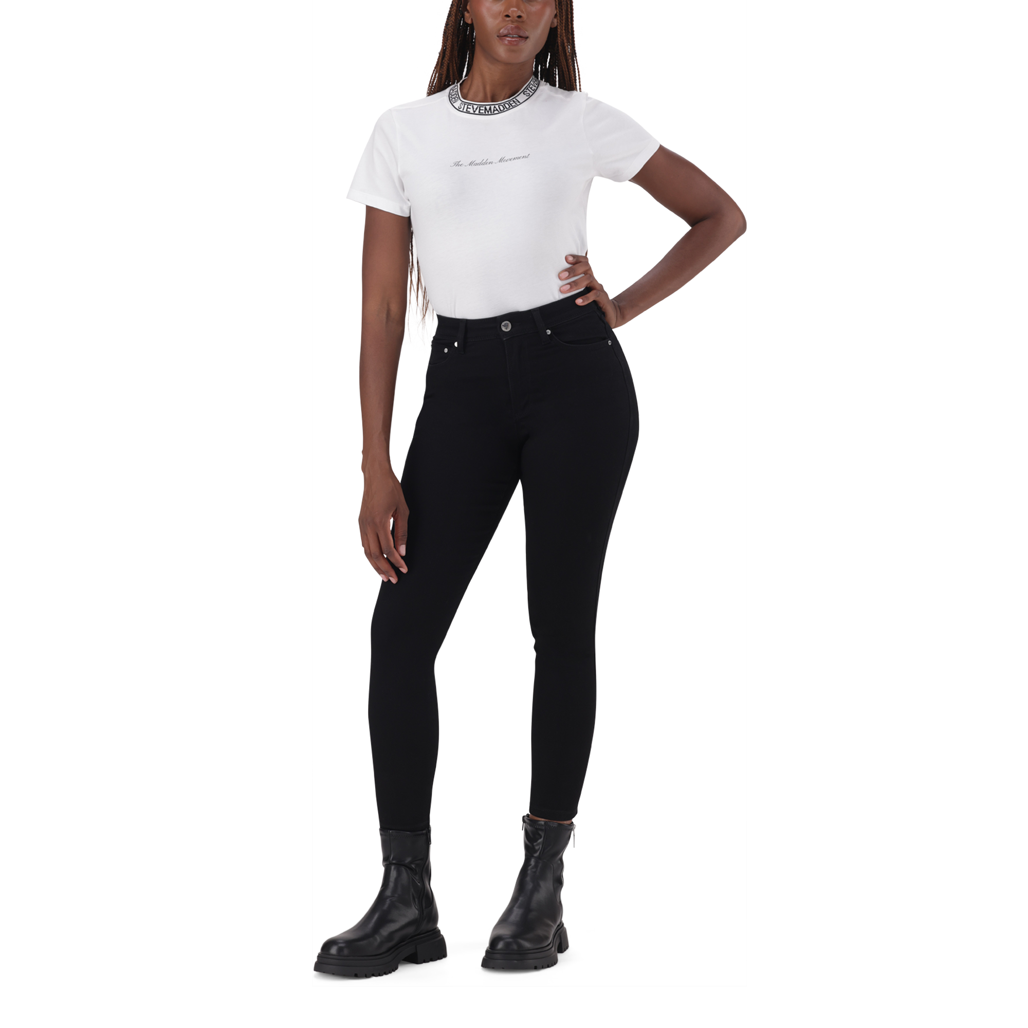 EVA CURVY BLACK SKINNY - view 5