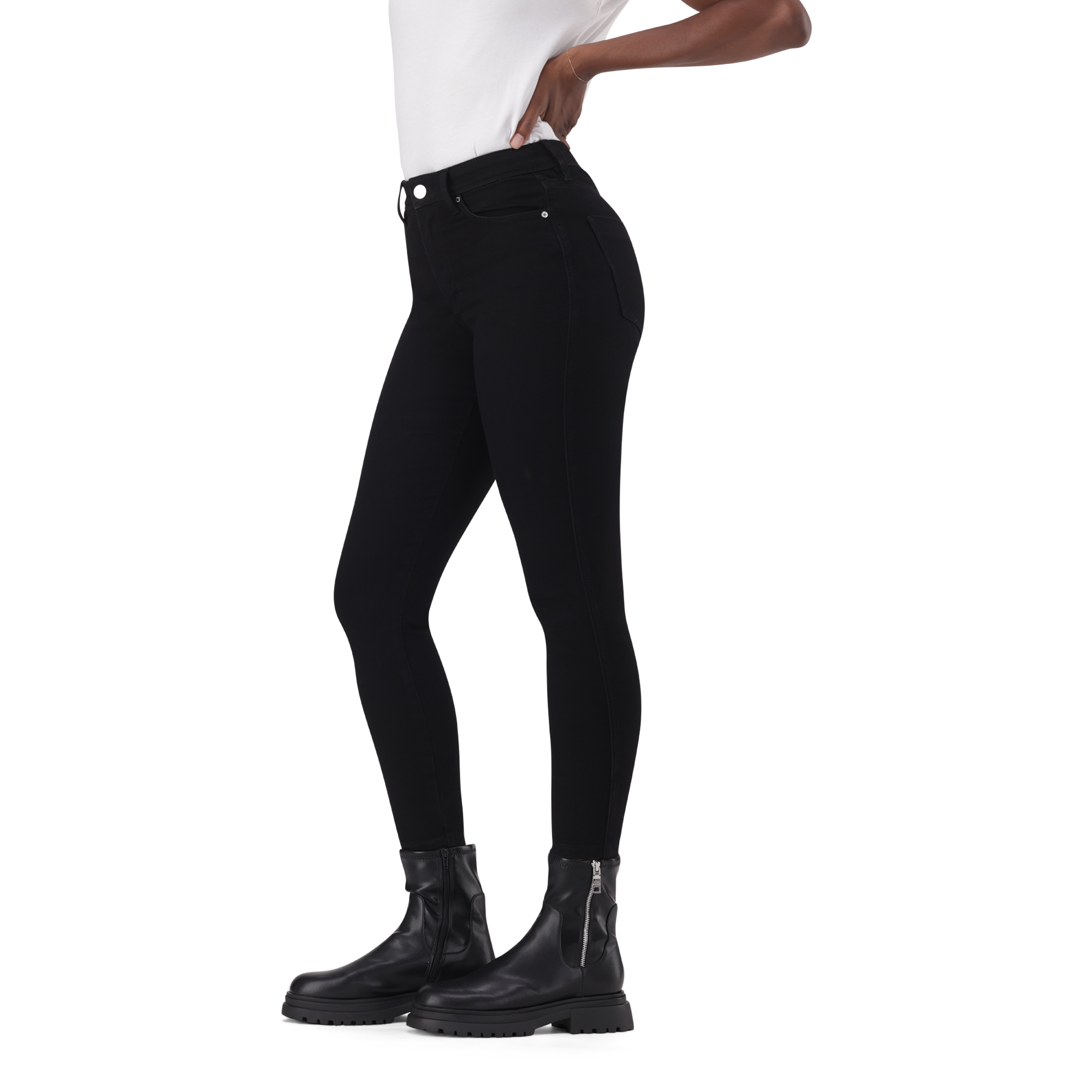 EVA CURVY BLACK SKINNY - view 4