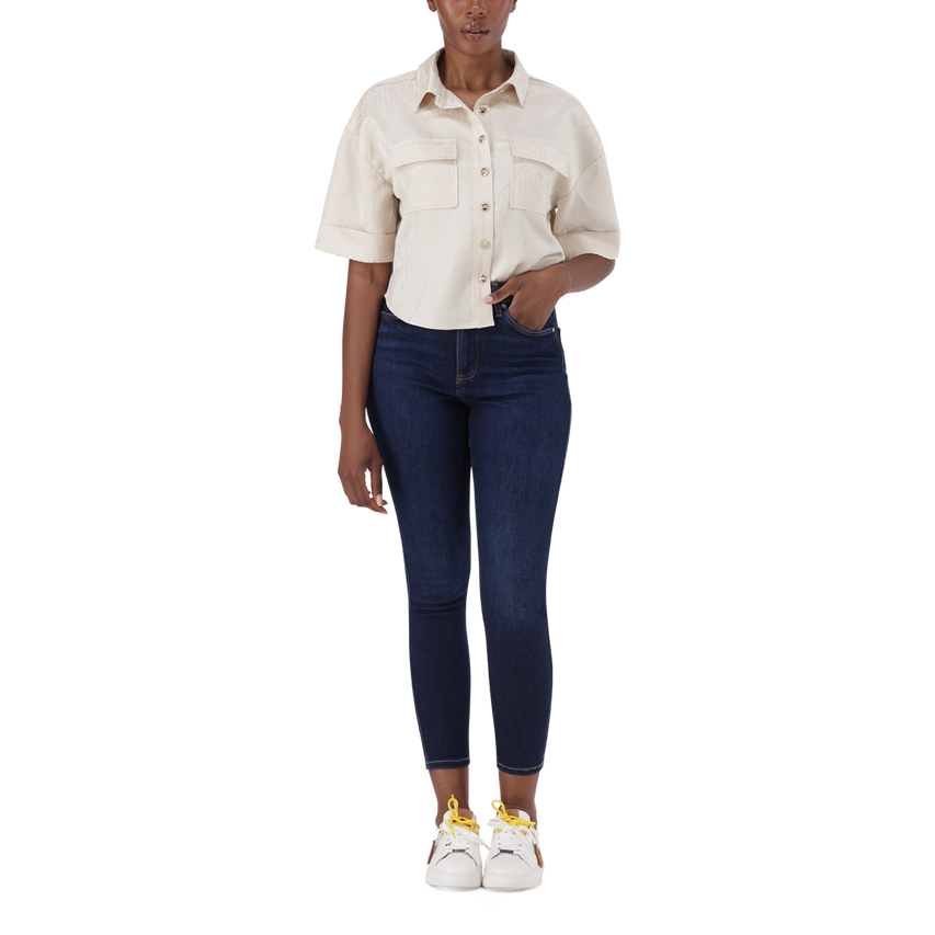 ZOE DARK BLUE CONTOUR CURVY DARK WASH SKINNY - view 3