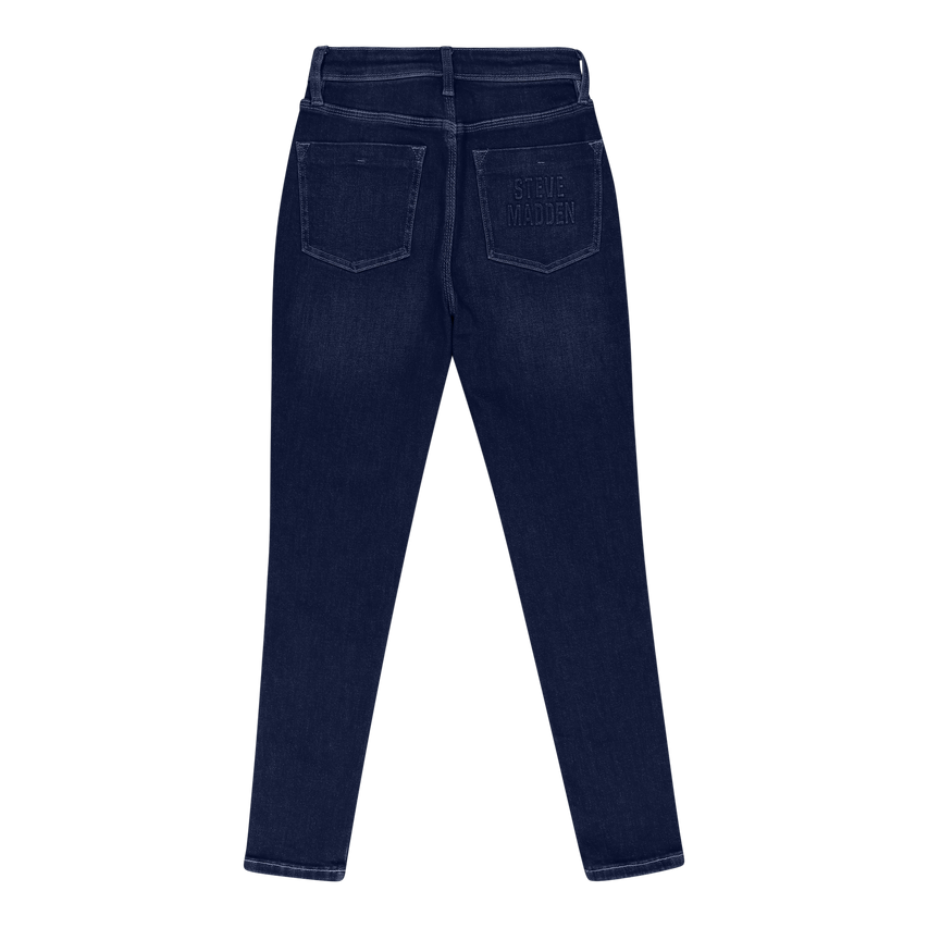 ZOE DARK BLUE CONTOUR CURVY DARK WASH SKINNY - view 5