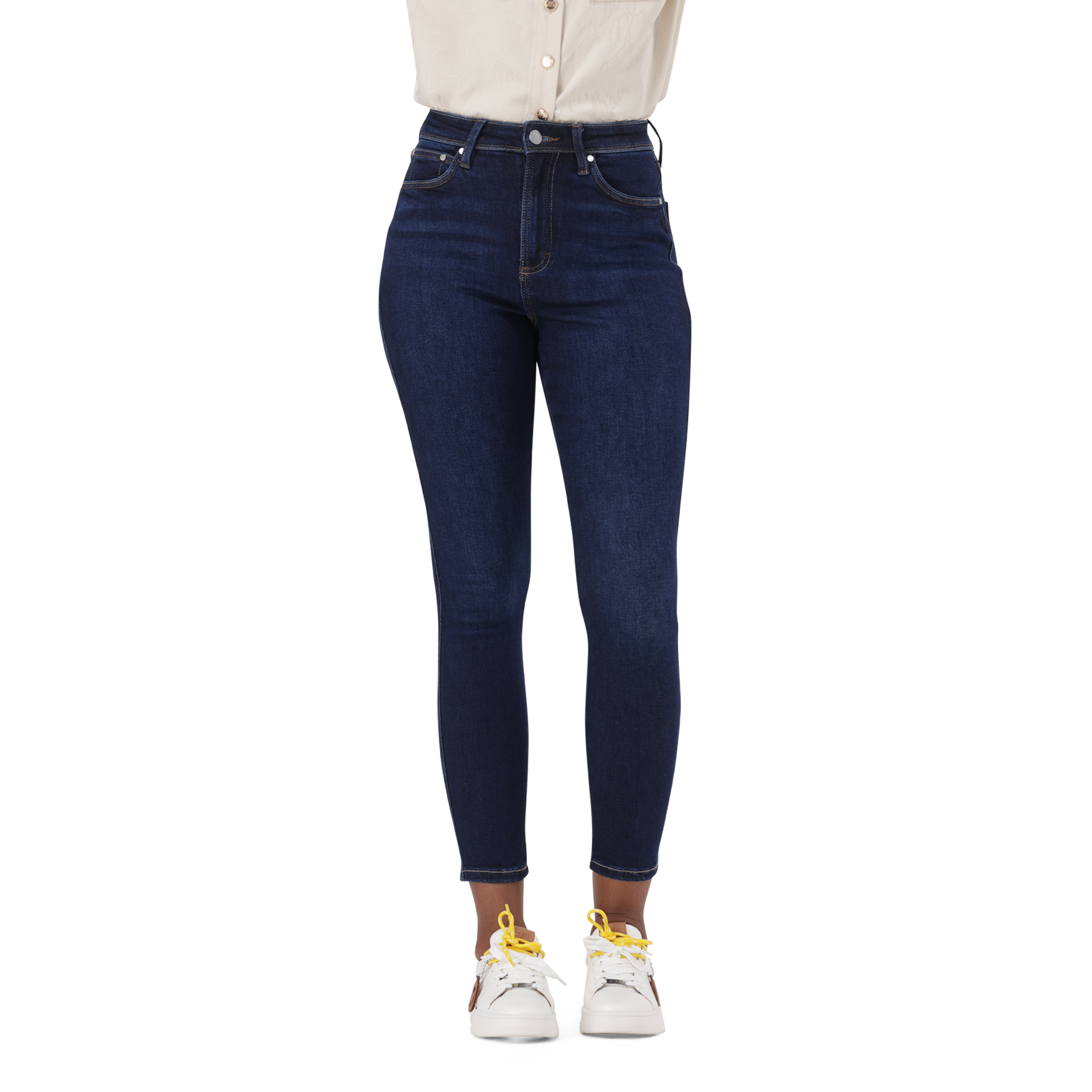 ZOE DARK BLUE CONTOUR CURVY DARK WASH SKINNY - view 2