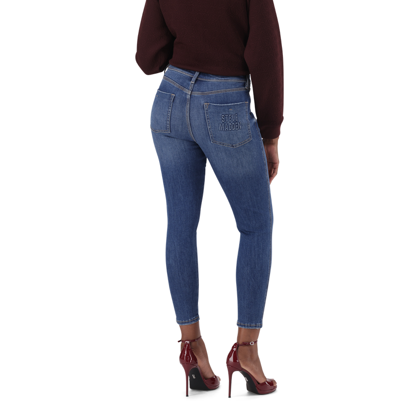 EVA CURVY DARK WASH SKINNY - view 5