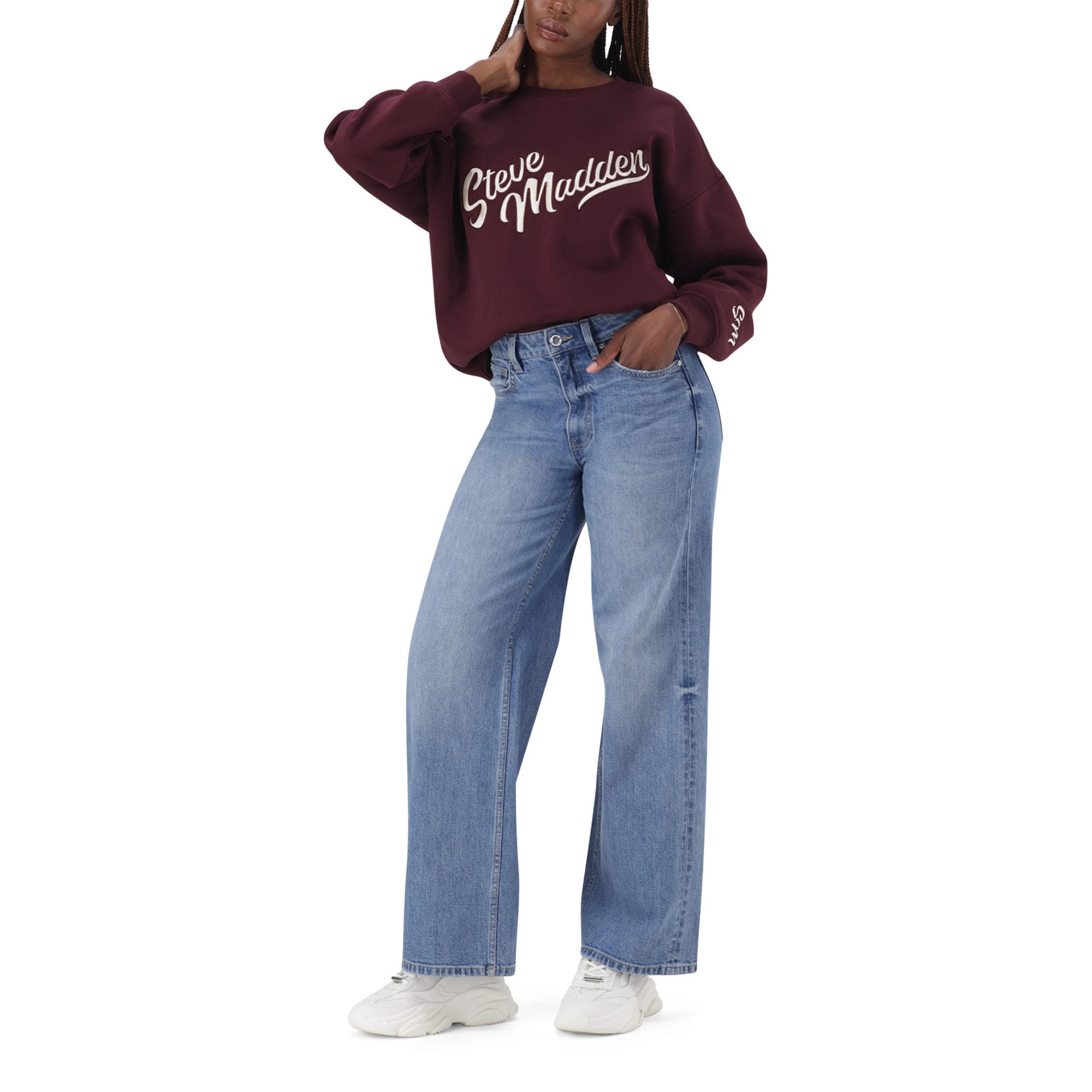 LEAH MID WASH WIDELEG