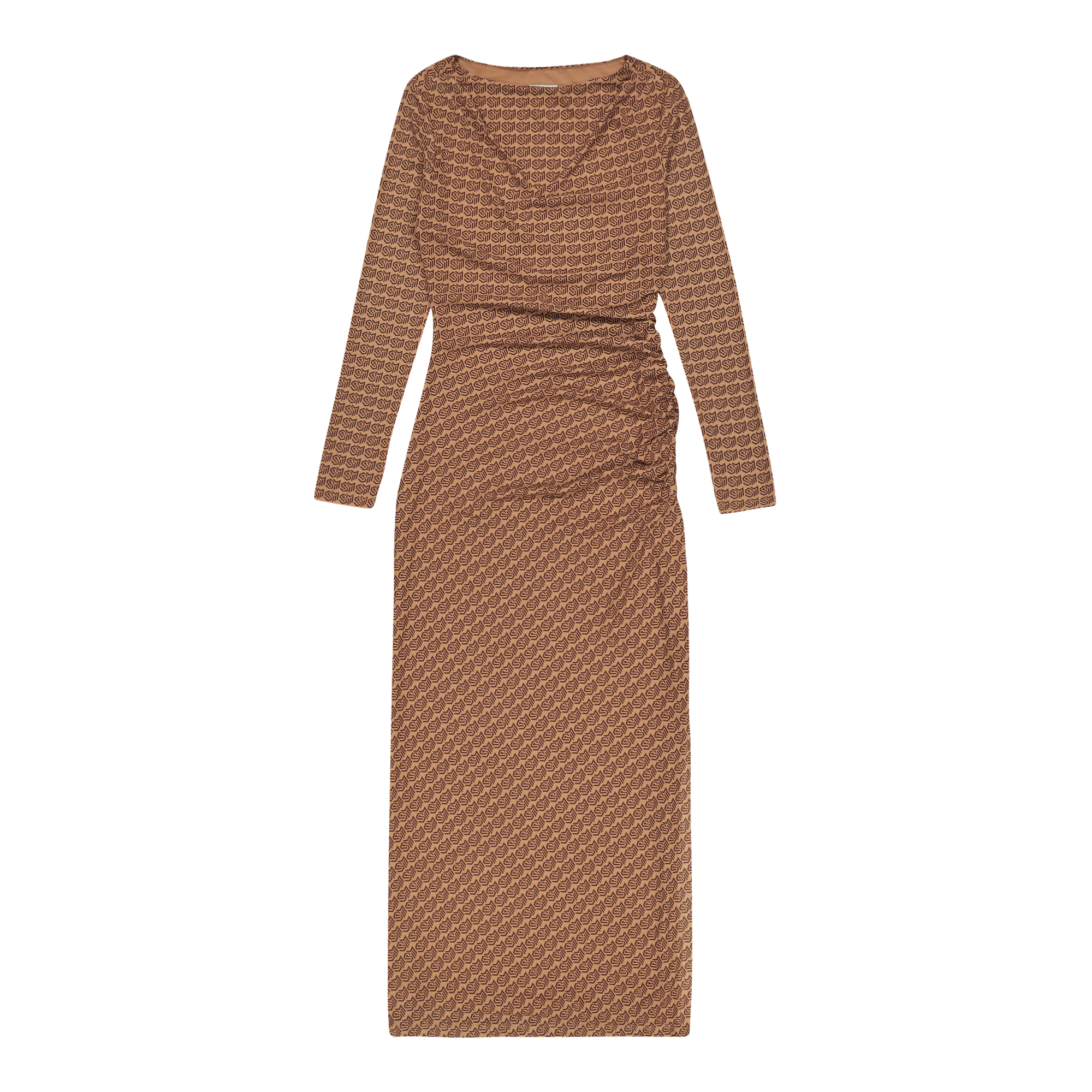 RACHEL BROWN BATEAUX NECK MIDI DRESS