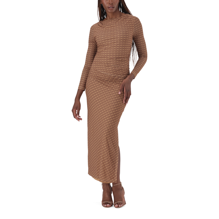 RACHEL BROWN BATEAUX NECK MIDI DRESS - view 2