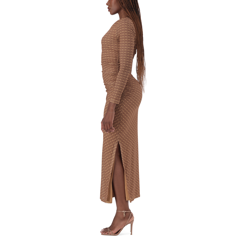 RACHEL BROWN BATEAUX NECK MIDI DRESS - view 3