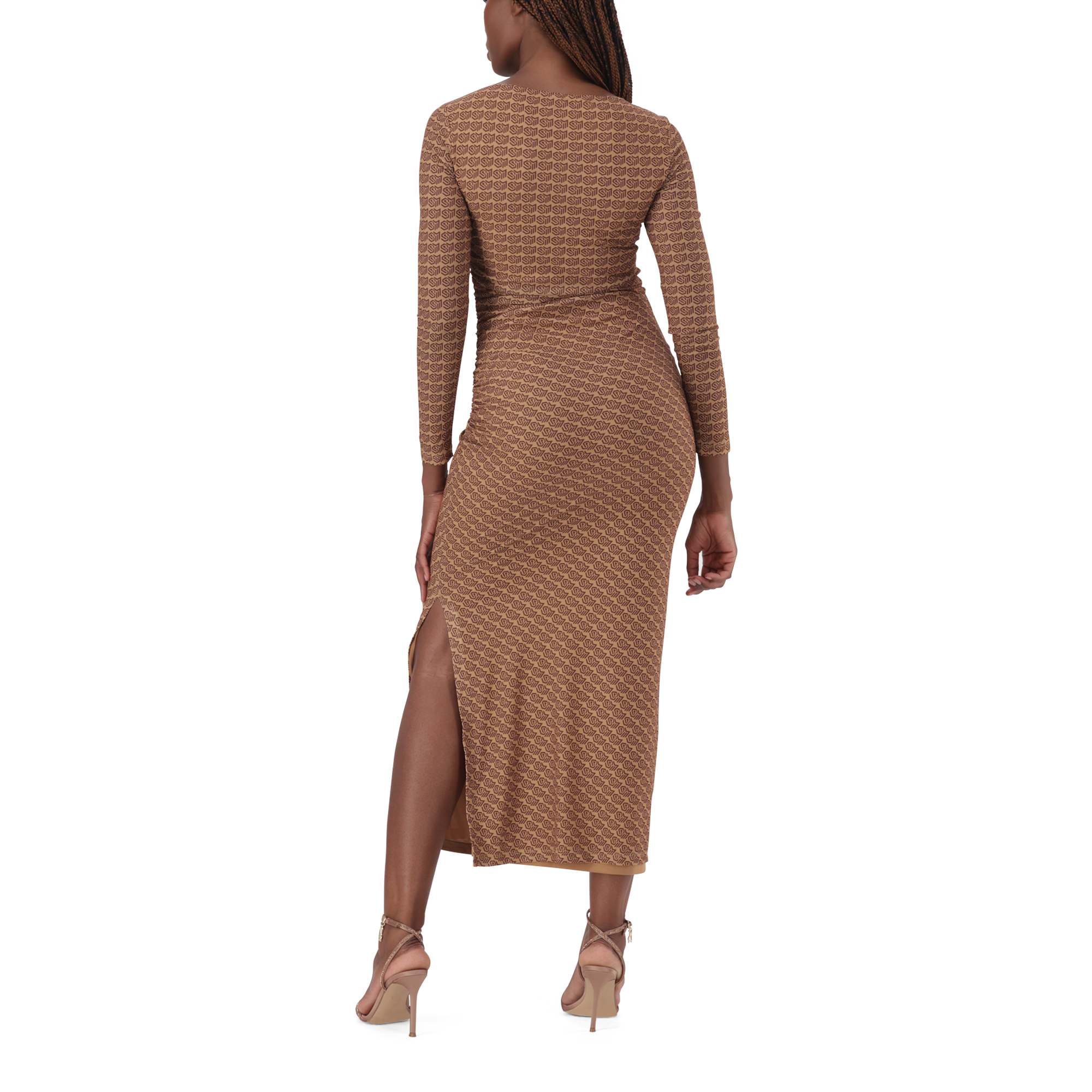 RACHEL BROWN BATEAUX NECK MIDI DRESS - view 4