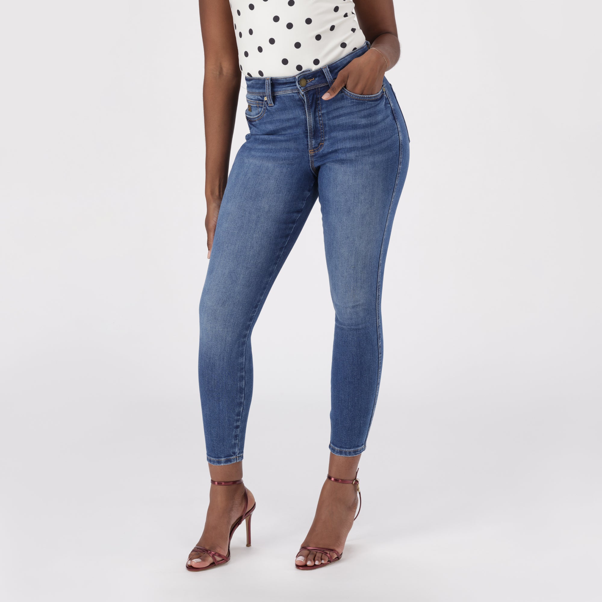 EVA CURVY DARK WASH SKINNY