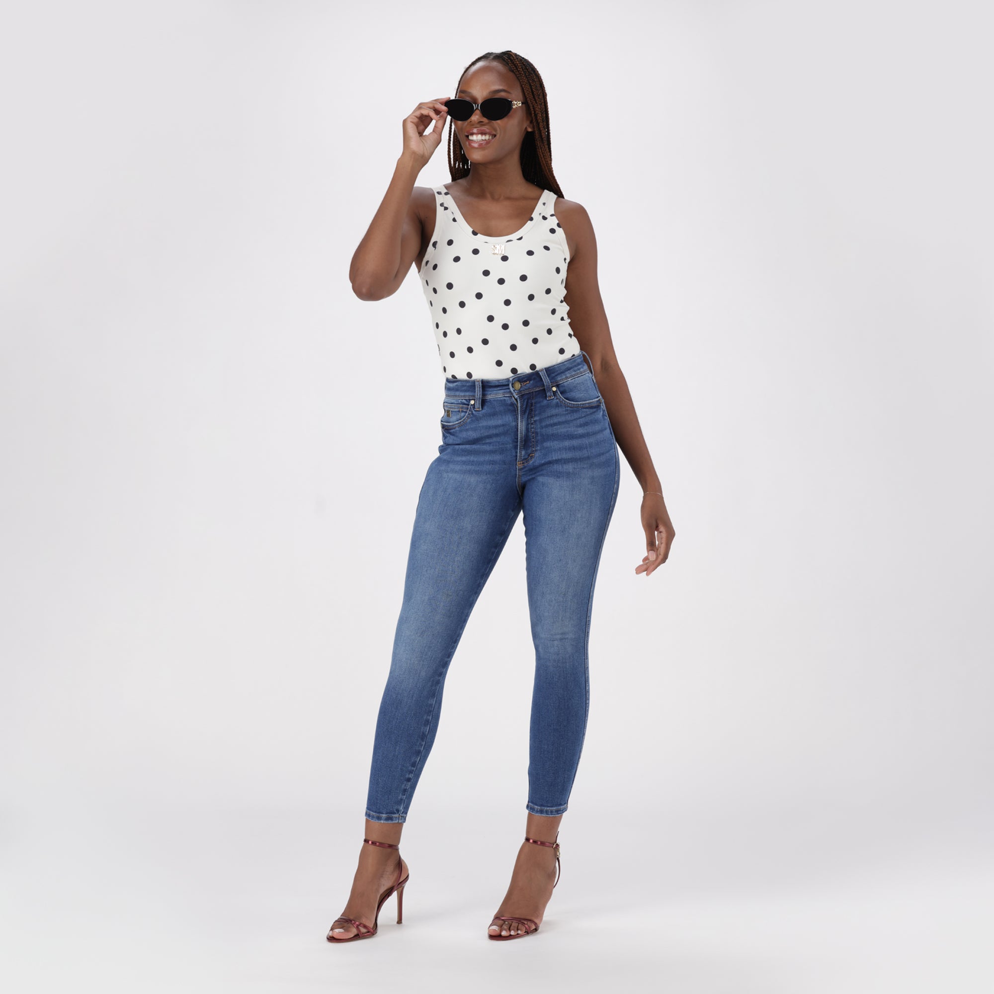 EVA CURVY DARK WASH SKINNY - view 4