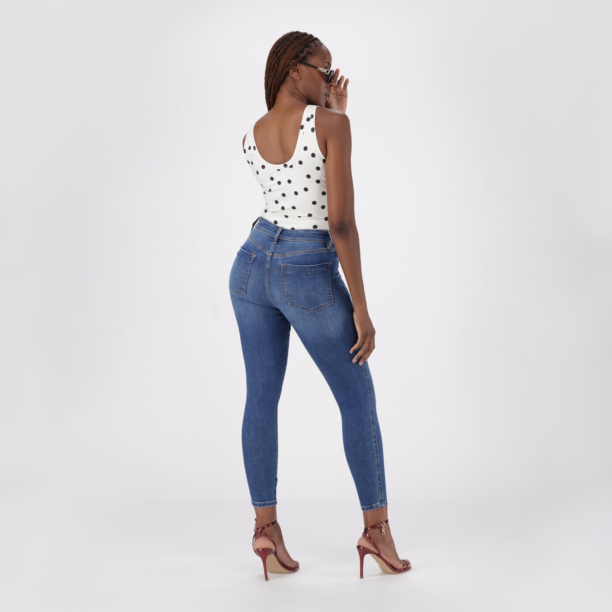 EVA CURVY DARK WASH SKINNY - view 6