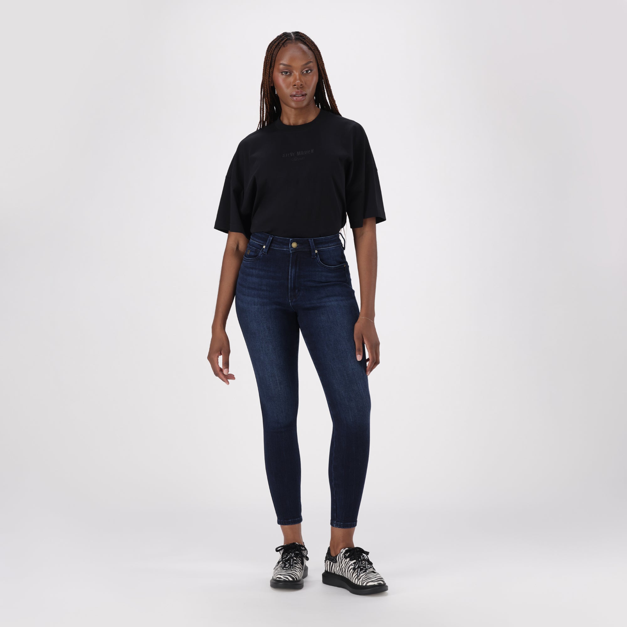 ZOE CONTOUR CURVY DARK WASH SKINNY - view 2