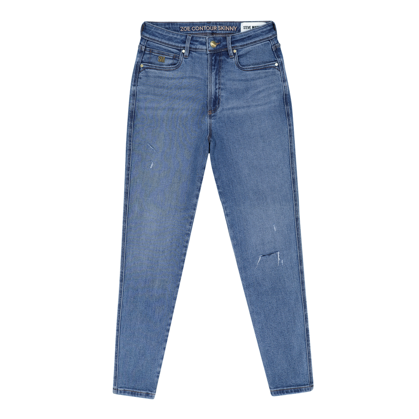 ZOE CONTOUR CURVY MID WASH SKINNY - view 6