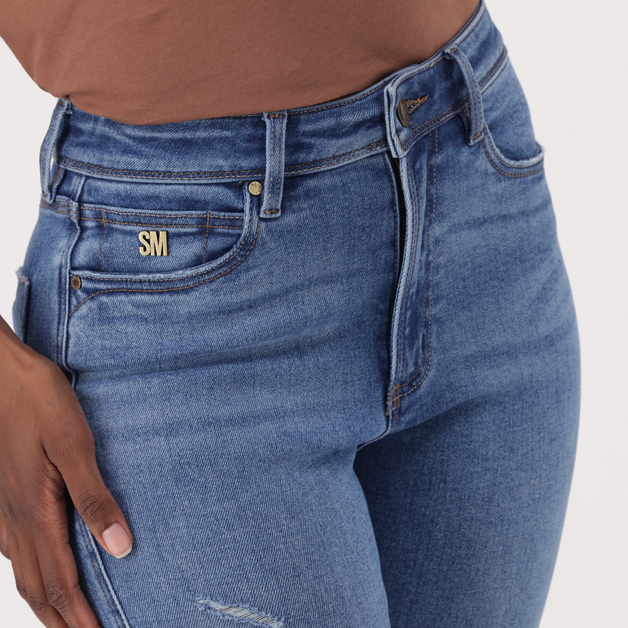 ZOE CONTOUR CURVY MID WASH SKINNY - view 2