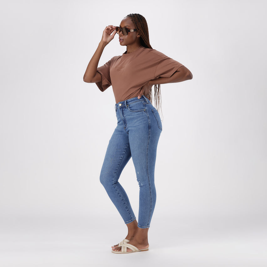 ZOE CONTOUR CURVY MID WASH SKINNY - view 3