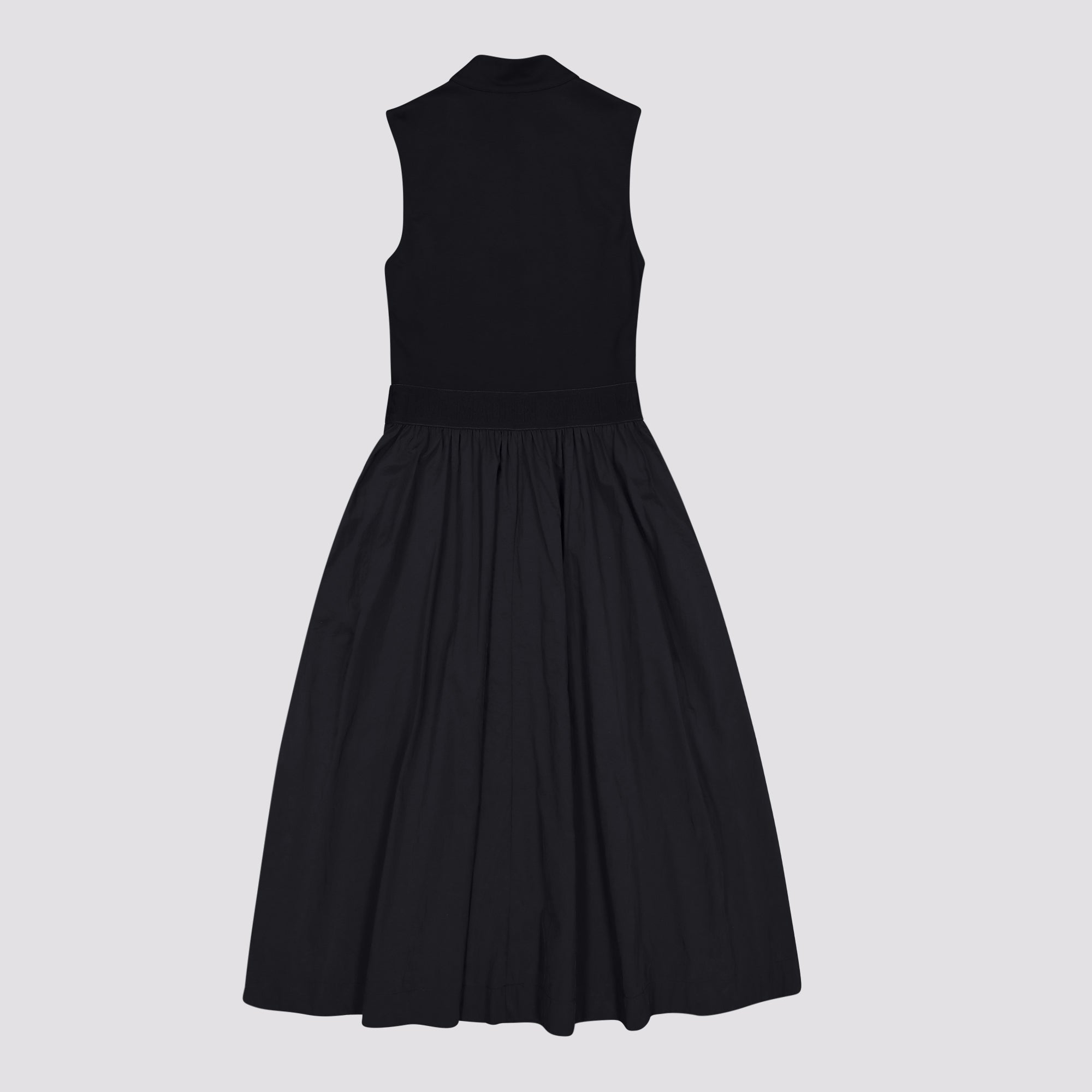ZEETHA BLACK FIT & FLARE QUARTER ZIP MIDI DRESS - view 7