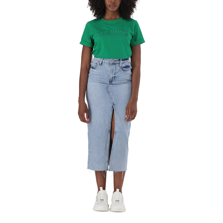 SARAH DENIM MAXI MID WASH SKIRT