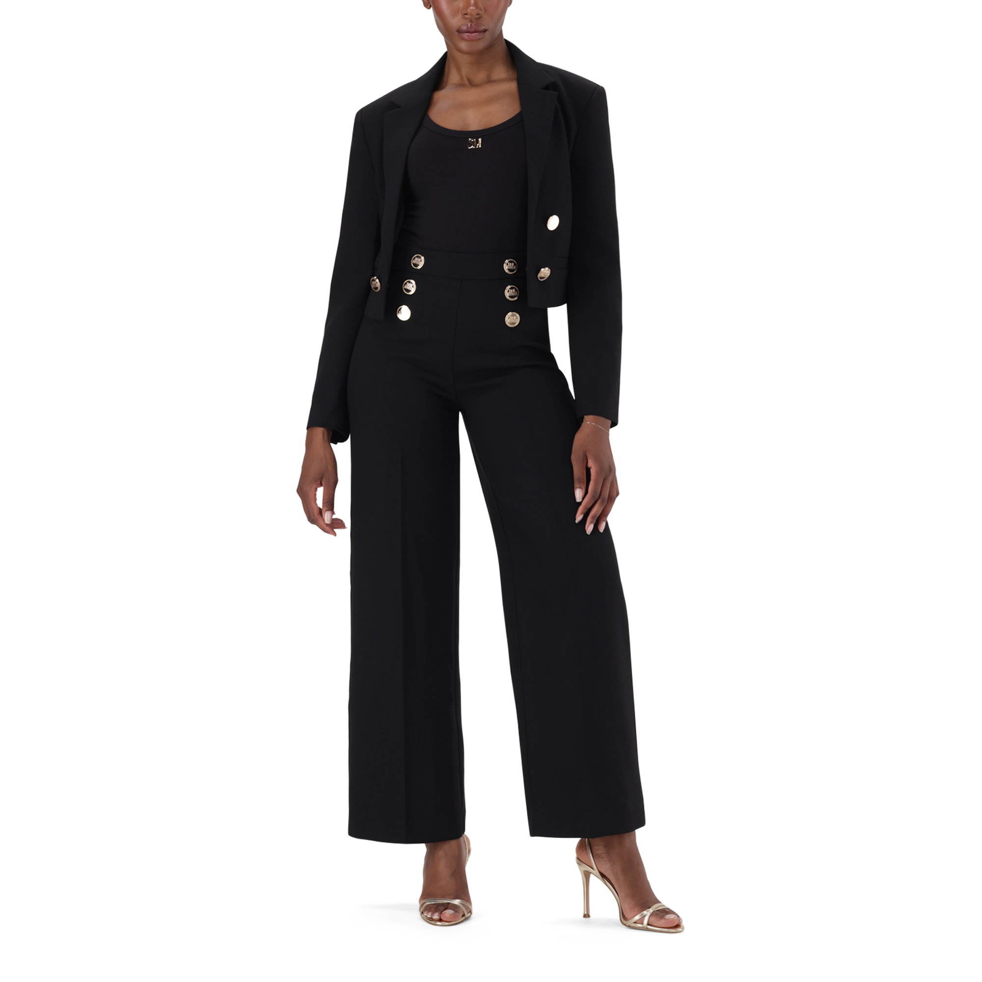 KAYLA BLACK CROPPED BLAZER