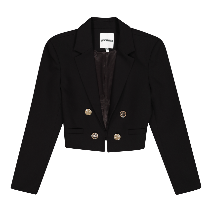 KAYLA BLACK CROPPED BLAZER