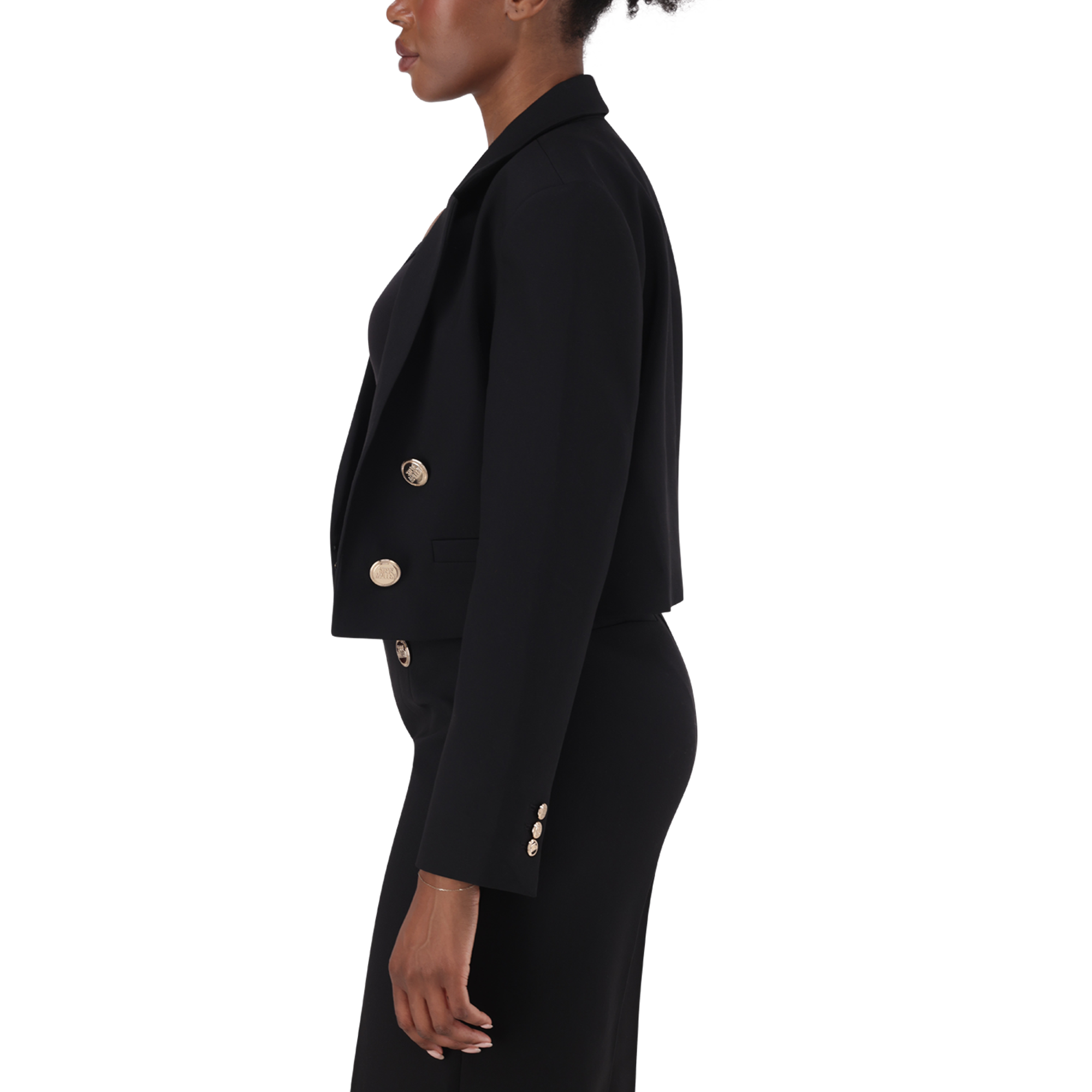 KAYLA BLACK CROPPED BLAZER