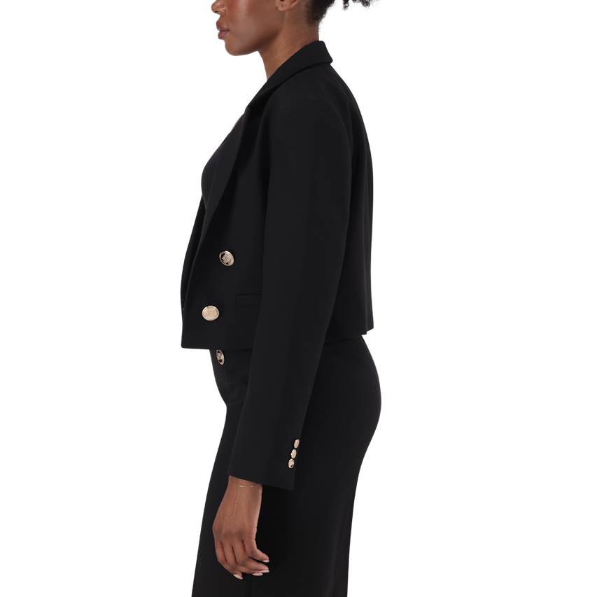 KAYLA BLACK CROPPED BLAZER