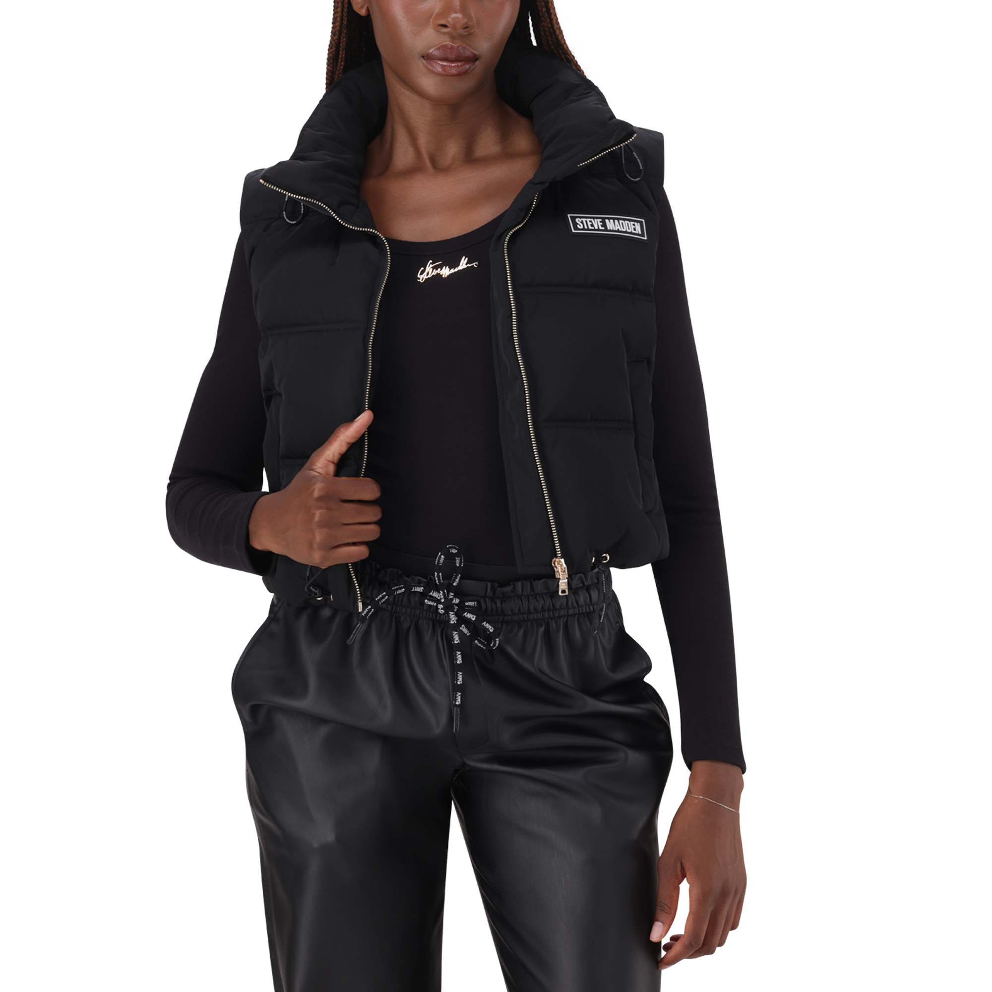 REBECCA BLACK PADDED GILLET - view 3