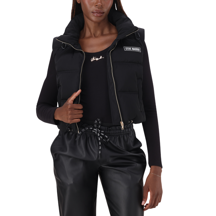 REBECCA BLACK PADDED GILLET - view 3