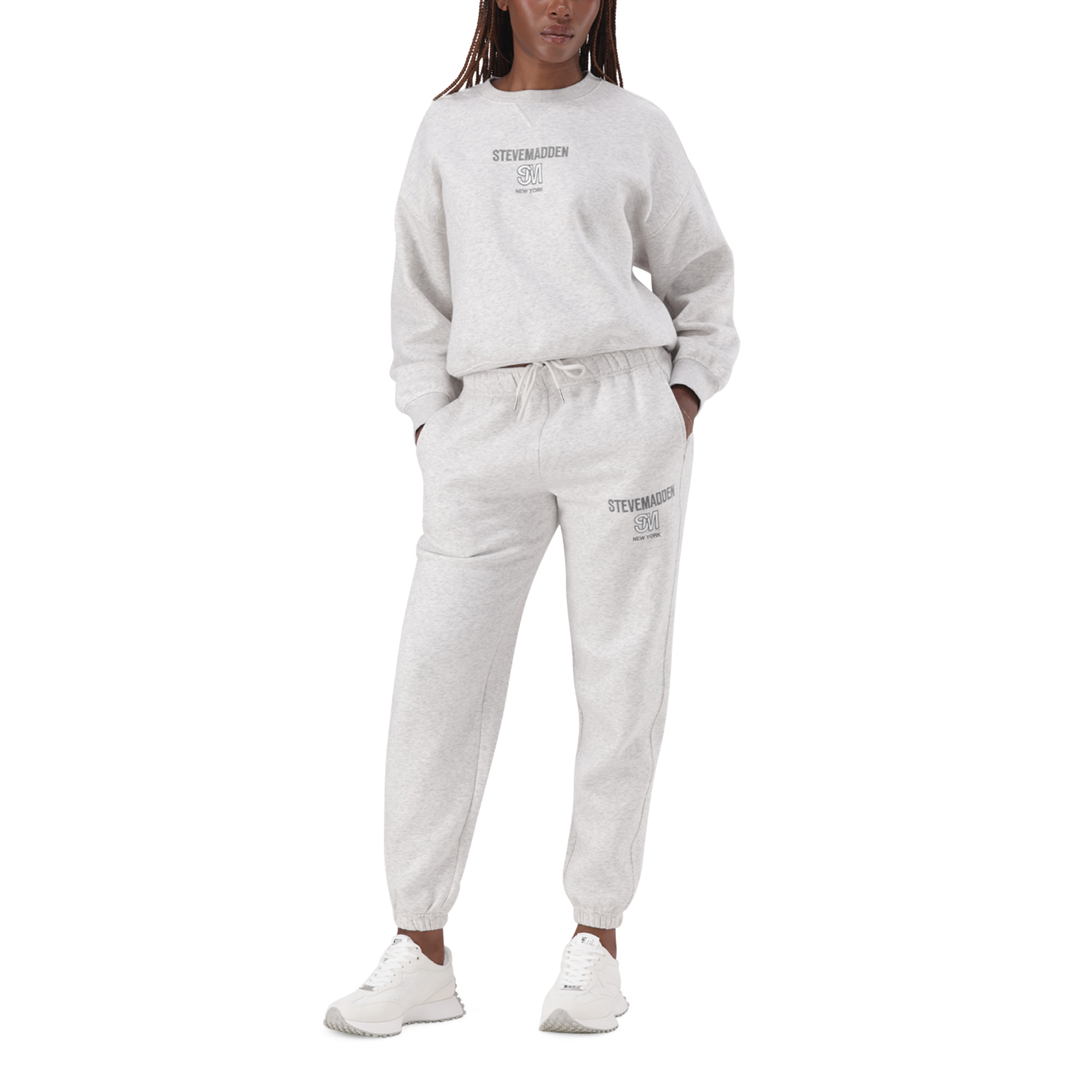 SHARON GREY MELANGE SLIM JOGGER - view 2