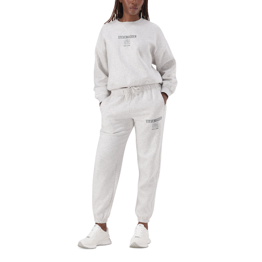 SHARON GREY MELANGE SLIM JOGGER - view 2